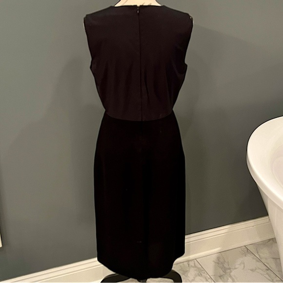 Diane Von Furstenberg Asabi Pleated Sheath Dress in Black - Picture 4 of 16
